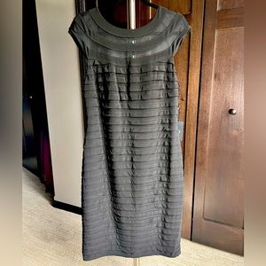 Adrianna Papell Banded matte jersey LBD